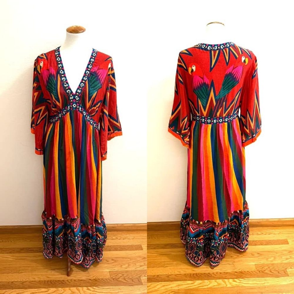 {Farm Rio} Macaw Show maxi dress - Picture 3 of 3